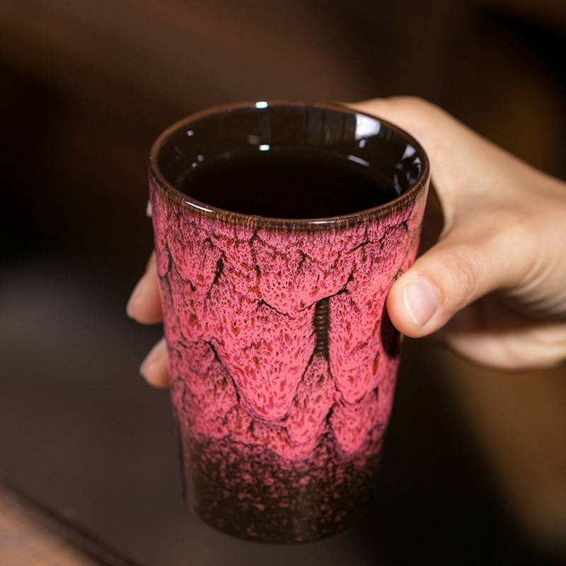 Jun kiln personal cup water cup mug office with silver kiln change Tianmu glaze tea cup master cup single teacup