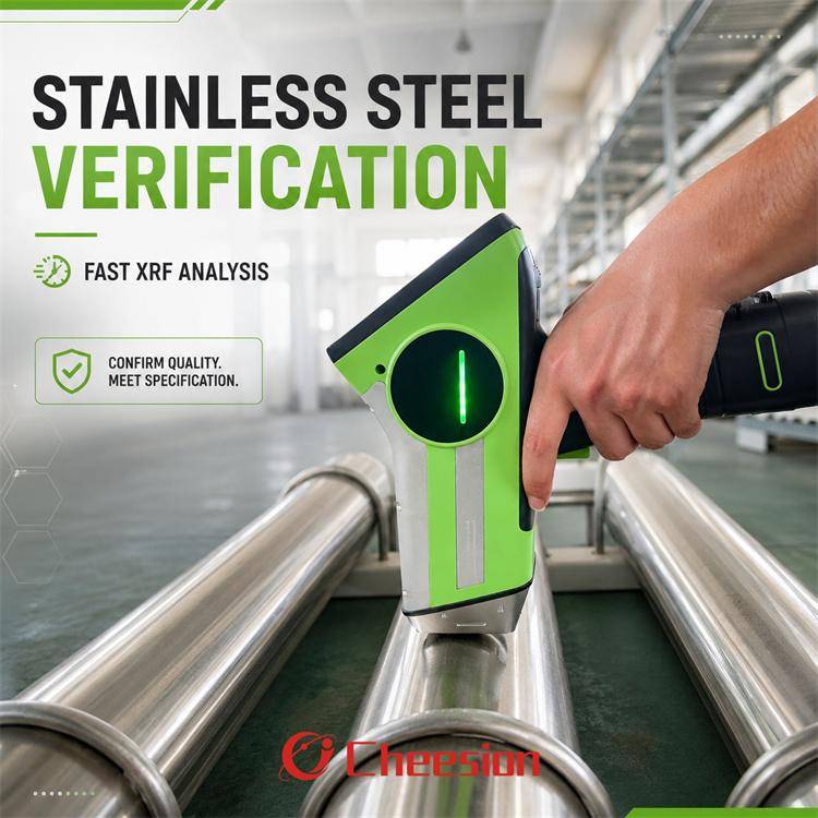 Handheld XRF Analyzer for Stainless Steel Grade Identification